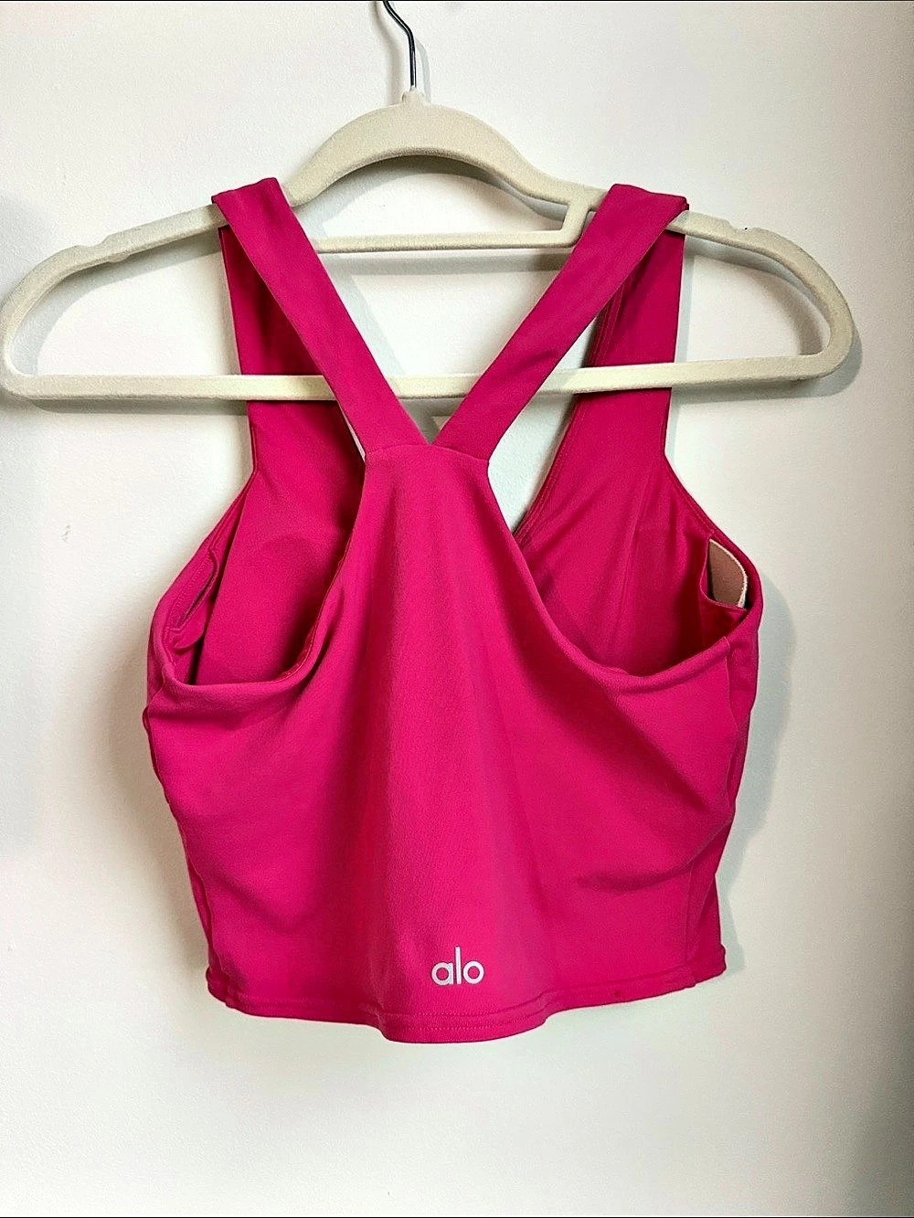 alo Pink Real Bra Tank